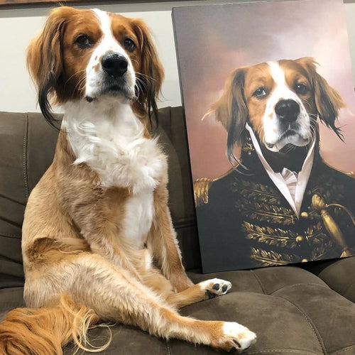 Crown and Paw - Canvas The General - Custom Pet Canvas 8" x 10" / Unframed