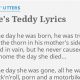 Cute Eddie's Teddy Lyrics & Song Meaning | Teddy Information – Everything You Need to Know About Teddy Bears