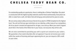Handmade Chelsea Teddy Bear Co. Plush Toys Teddy Information – Everything You Need to Know About Teddy Bears Handmade Chelsea Teddy Bear Co. Plush Toys | Teddy Information – Everything You Need to Know About Teddy Bears