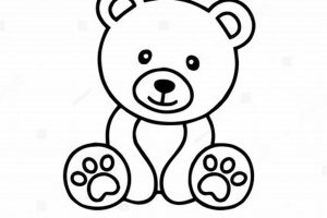 Cute Teddy Bear Outline Ideas & Free Printables | Teddy Information – Everything You Need to Know About Teddy Bears