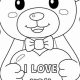 Cute Valentine Teddy Bear Coloring Pages: Free Printables | Teddy Information – Everything You Need to Know About Teddy Bears