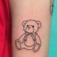 Cute Teddy Bear Outline Tattoo Ideas & Designs | Teddy Information – Everything You Need to Know About Teddy Bears